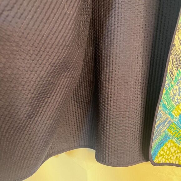 Alfred Dunner Petite Blue Patchwork Quilted Open Front Jacket Blazer Size 16P - Picture 6 of 10